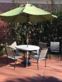 outdoor table and chairs