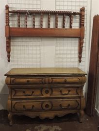 Antique Full Bed and Dresser