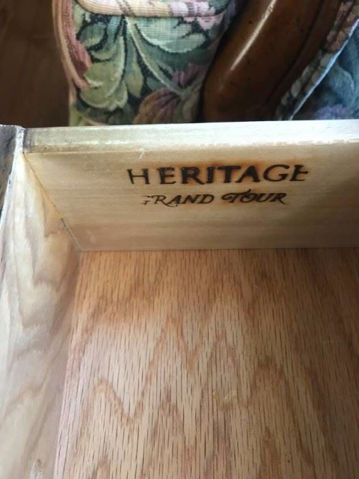 #2 Heritage Randtour End Table 34x19x22 $200.00