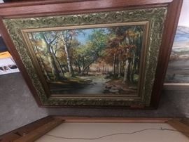 Beautiful fall oil painting