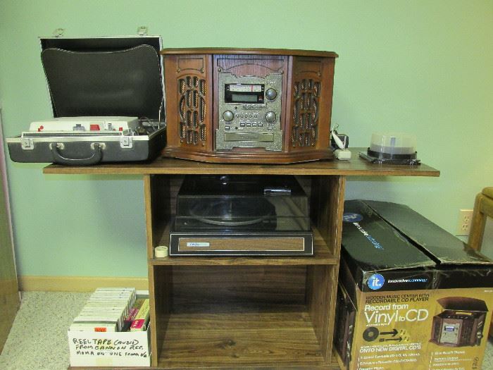 Recordable record player and reel to reel