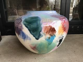 Colorful Ted Keller large vase