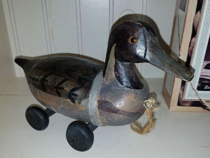 Vintage Wooden toy Duck
