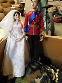 Prince William and Kate collectible dolls