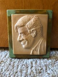 Frankoma Ada Clay Plaque of Will Rogers
