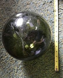 EBC031 Japanese Fisherman's 7" Green Glass Ball
