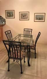 metal dining room table