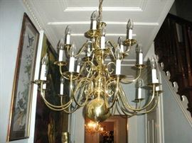 Brass 20 Light Chandelier...3 Tiers.