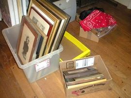 Artwork everywhere throughout the house.....not enough wall space.