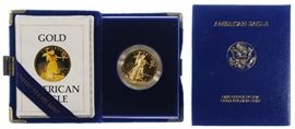 1986 W 50 Gold Eagle Proof