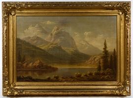 Attributed to William Marple American 1827 1910 Oil on Canvas