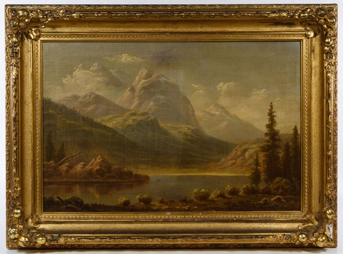 Attributed to William Marple American 1827 1910 Oil on Canvas