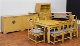 Contemporary Asian Dining Room Set By Baker
