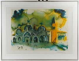 Salvador Dali Spanish 1904 1989 Venice Lithograph