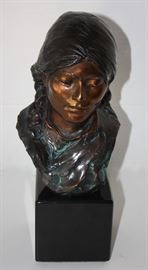 Glenna Goodacre indian Girl bronze 1a