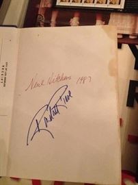 Marilyn Monroe autographed book