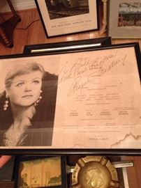 Angela Lansbury autographed framed picture
