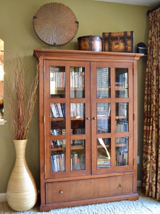 Bookcase with glass doors