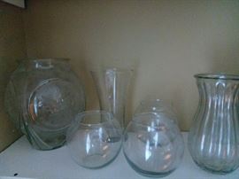 Various aged vases