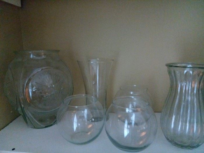 Various aged vases