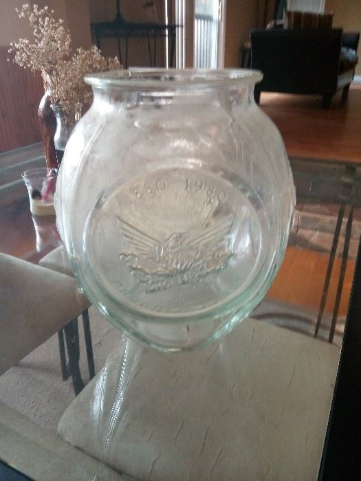 100th anniversary Phoenix glass vase