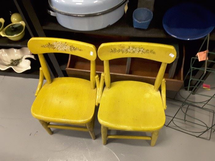 Vintage children chairs