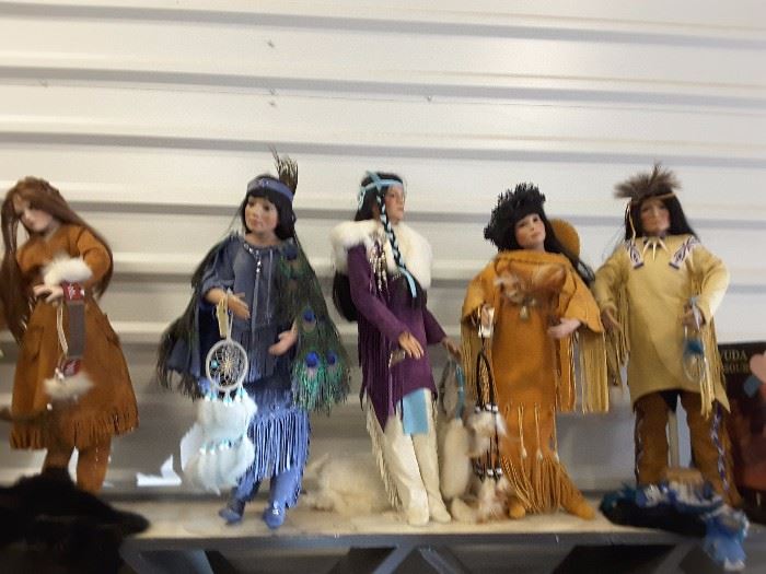 Hand Made native american dolls
