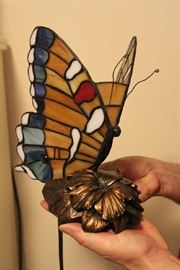 Stained glass Butterfly lamp