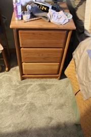 Three drawer nightstand