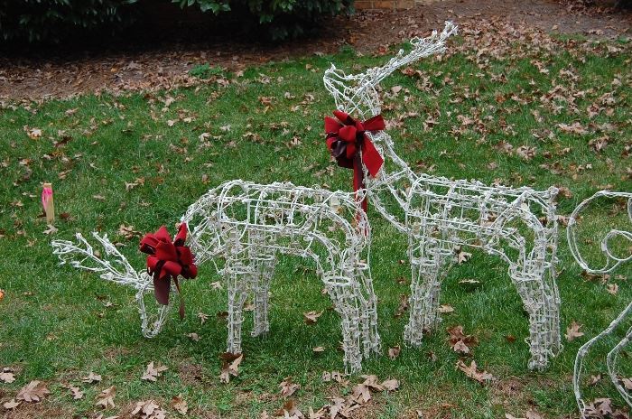 What is Christmas without deer......these you won't hit with your car......Big Deer-Yard Art
