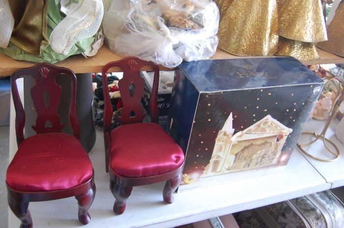 Doll Chairs and another Nativity new in box