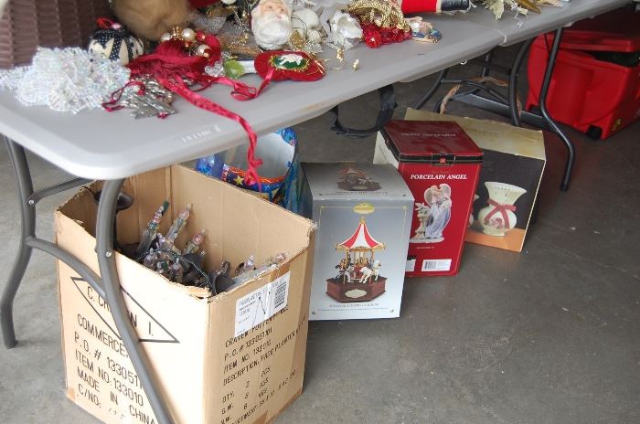 Yard Christmas Candles and treasures in the box