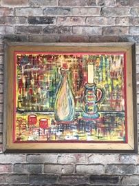 Very colorful oil painting