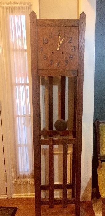 Authentic mission grandfather clock working