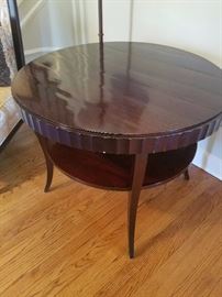 Three Baker Oversized Matching End Tables     38Wx31H