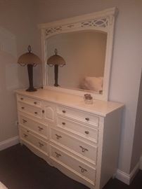 Matching Bedroom Set with Desk, and matching chair  64W18D78H