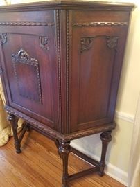 Antique Tall Hutch with Door 50W17D62H