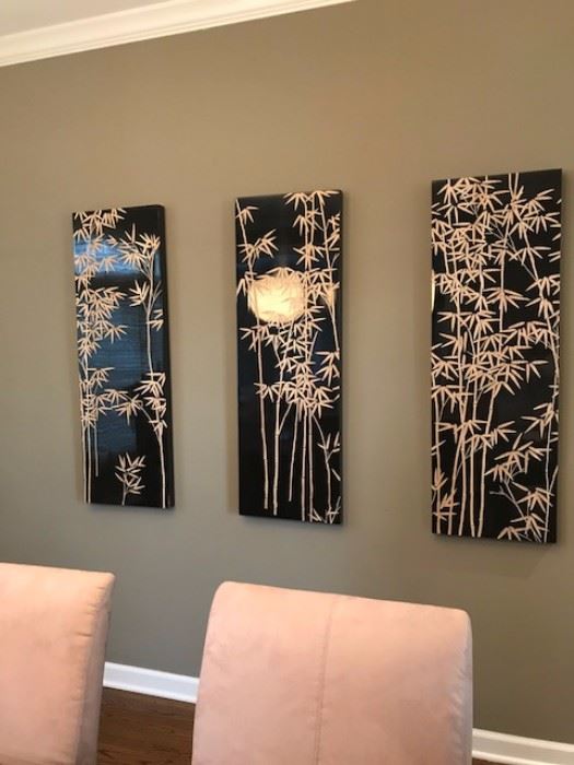 Three Bamboo Wall Art $100 for set