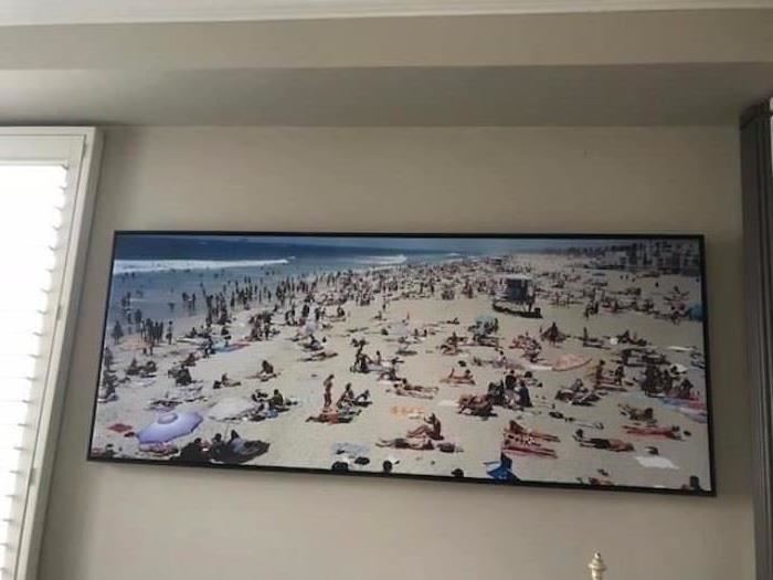 Baldemar Fierro Photograph of Huntington Beach, CA signed and numbered 3/100...  32" x 78"....$850