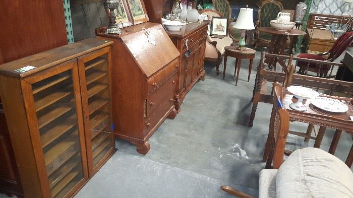 Apothecary cabinet, writing desk, loads of furniture