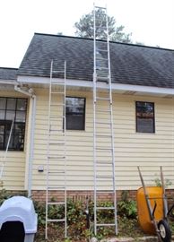 12 ft. light-duty and 21 ft. medium-duty aluminum extension ladders