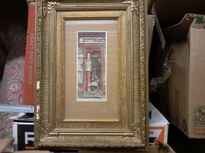  "Old Paris Shop" Painting by Max Pollock  http://www.ctonlineauctions.com/detail.asp?id=665148