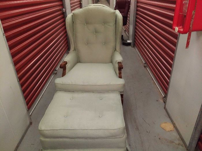 High back Accent Chair with Ottoman  http://www.ctonlineauctions.com/detail.asp?id=663796