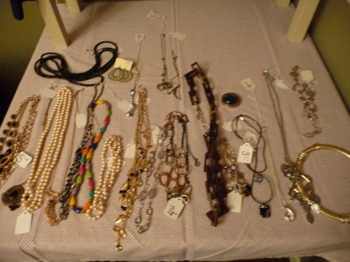 a few of the necklaces