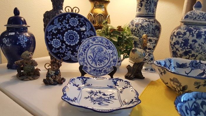 beautiful blue and white pottery, china and more