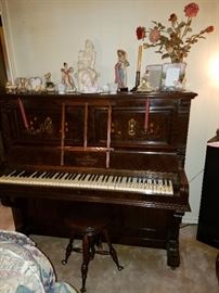 antique piano