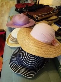 hats, purses