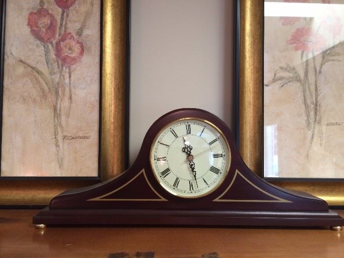 Bombay Furniture Co. mantle clock.