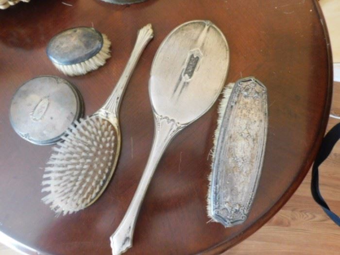 Sterling Mirror and brush set