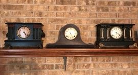 3 of 5 Antique Mantle clocks